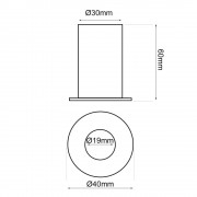 MINI DOWNLIGHT LED EMPOTRABLE NEGRO CROMADO UGR11 3K/4K/6K