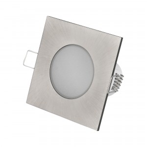 LED SPOT CUADRADO 5W NÍQUEL SATINADO IP54 4000K