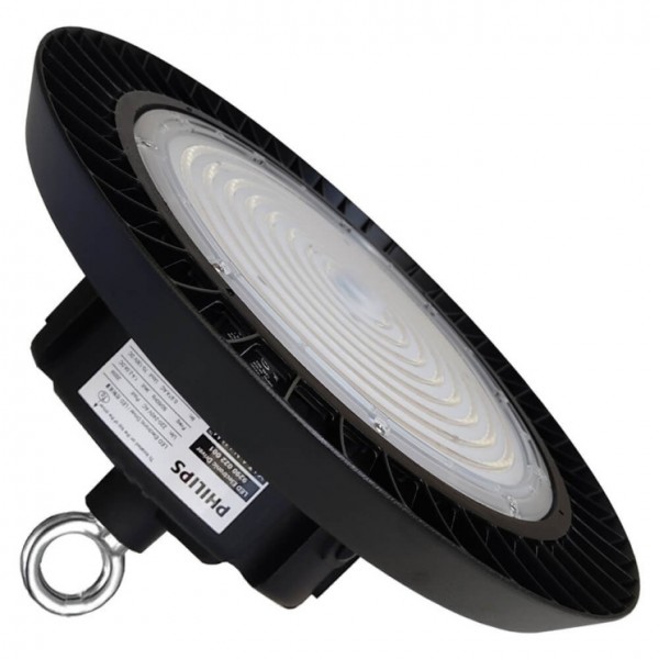 CAMPANA LED INDUSTRIAL UFO SLIM 100W DRIVER PHILLIPS, DIMMABLE (1-10V), IP65 5700K 1 CAMPANA LED INDUSTRIAL UFO SLIM 100W DRIVER PHILLIPS, DIMMABLE (1-10V), IP65 5700K 1