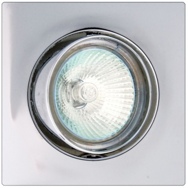 ARO EMPOTRABLE BASCULANTE CUADRADO MR16-GU10 CROMO 1