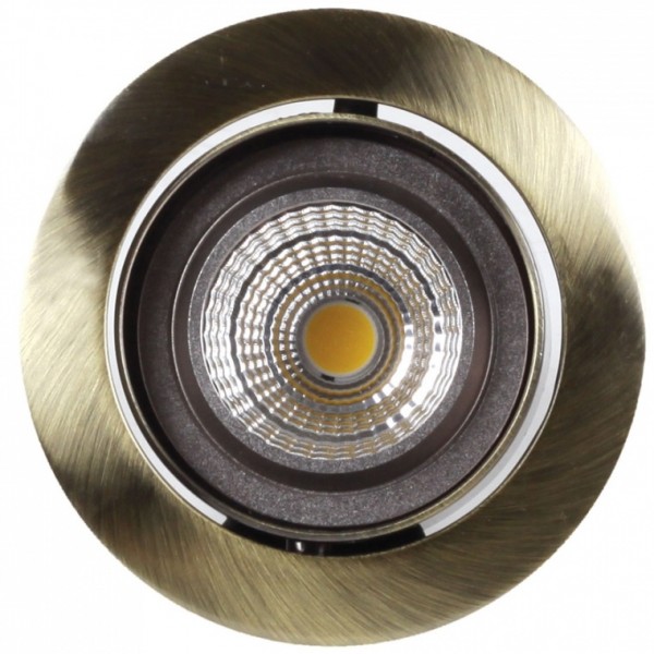 ARO EMPOTRABLE BASCULANTE REDONDO MR16-GU10 CUERO SATINADO 1