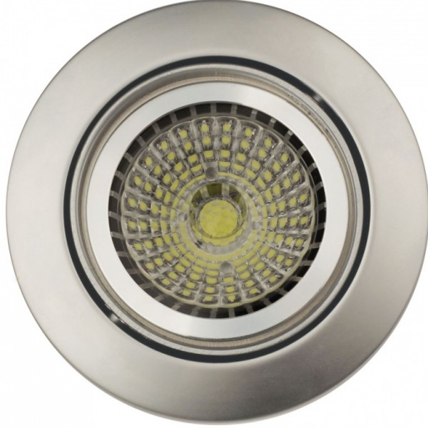 ARO EMPOTRABLE BASCULANTE REDONDO MR16-GU10 CROMO MATE 1