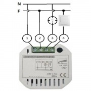 PASTILLA REGULADORA UNIVERSAL A PULSADORES (Máx. 300W)
