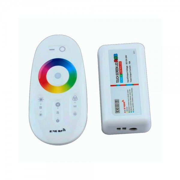 CONTROLADOR RGB 12V-24V 18A CON MANDO A DISTANCIA RF 1