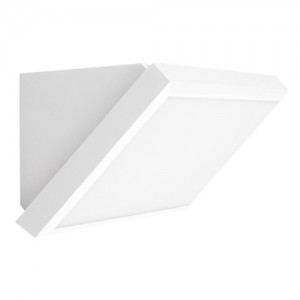 APLIQUE DE PARED PARA EXTERIOR CON LED INTEGRADO 12W RECTANGULAR EN ÁNGULO 45° IP65 BLANCO 4000K