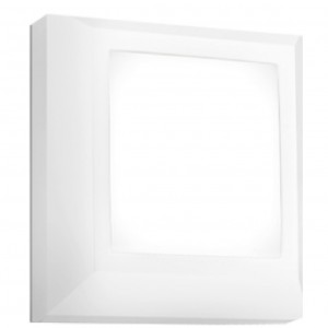 APLIQUE DE PARED PARA EXTERIOR CON LED INTEGRADO 3W CUADRADO IP65 BLANCO 4000K