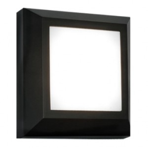 APLIQUE DE PARED PARA EXTERIOR CON LED INTEGRADO 3W CUADRADO IP65 GRIS 4000K