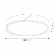 PLAFON LED REDONDO BLANCO Y MADERA 24W CON MANDO A DISTANCIA 3K/4K/6K