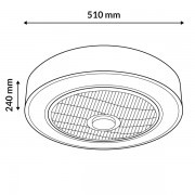 PLAFON LED 36W CON VENTILADOR, MANDO A DISTANCIA Y BLUETOOTH 3K/4K/6K