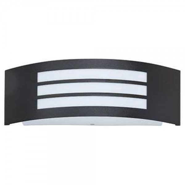 APLIQUE DE PARED RECTANGULAR E27 NEGRO 1