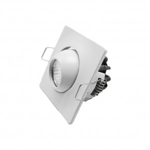 MINI DOWNLIGHT COB CUADRADO PARA EMPOTRAR BLANCO ORIENTABLE 4000K