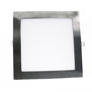 DOWNLIGHT LED SLIM CUADRADO PARA EMPOTRAR 18W NÍQUEL SATINADO 6000K