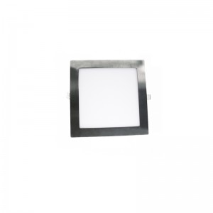 DOWNLIGHT LED SLIM CUADRADO PARA EMPOTRAR 6W NÍQUEL SATINADO 6000K
