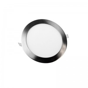 DOWNLIGHT LED SLIM REDONDO PARA EMPOTRAR 12W NÍQUEL SATINADO 6000K