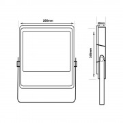 PROYECTOR LED EXTERIOR 200W ALTA LUMINOSIDAD CON CHIP OSRAM Y 5 AÑOS GARANTÍA 4000K