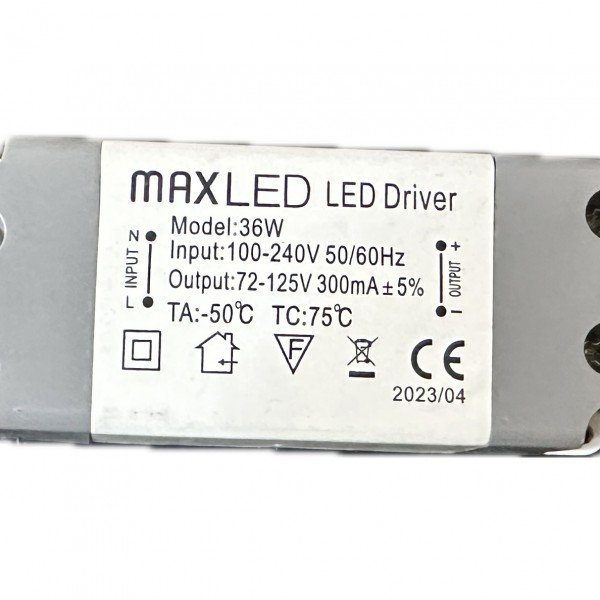 DRIVER 36W 300mA 72V-125V 1