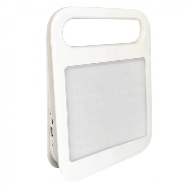 PROYECTOR LED EXTERIOR SMD 4W CON BATERÍA RECARGABLE + USB POWERBANK 6500K 1