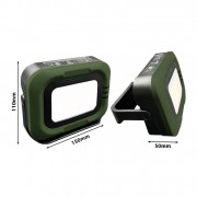 PROYECTOR LED SOLAR EXTERIOR SMD 1200Lm CON BATERÍA RECARGABLE + IMÁN + USB POWERBANK 3K/4K/6K