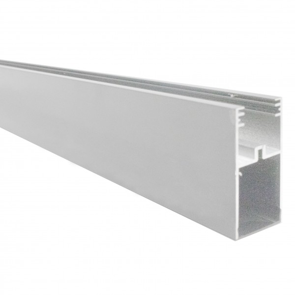 CARRIL MAGNÉTICO BLANCO 2M PARA INSTALACIÓN EN SUSPENSIÓN CON TAPA FINAL 1