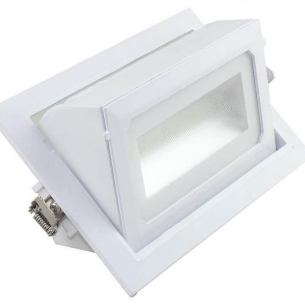 DOWNLIGHT SMD RECTANGULAR BASCULANTE PARA EMPOTRAR 40W 3K/4K/6K 1
