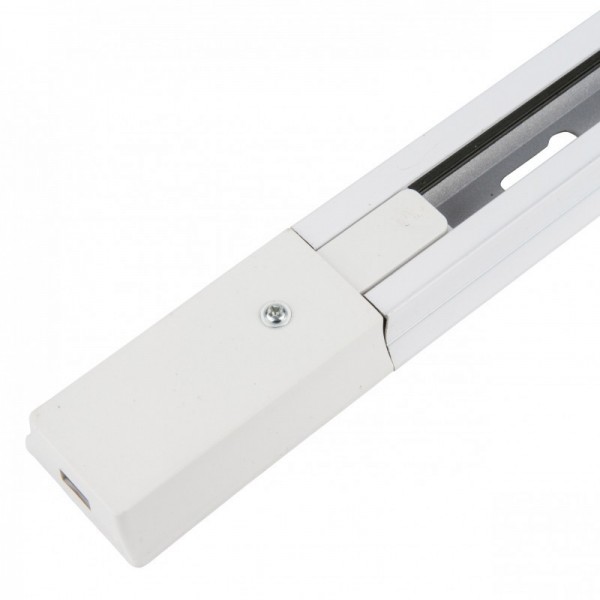 CARRIL MONOFÁSICO 1m BLANCO CON ALIMENTADOR Y TAPA FINAL 1