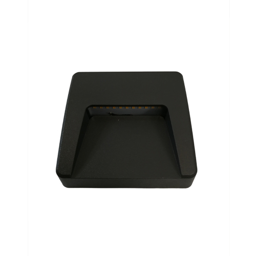 APLIQUE DE PARED PARA EXTERIOR CON LED INTEGRADO 2W CUADRADO IP65 GRIS 4000K