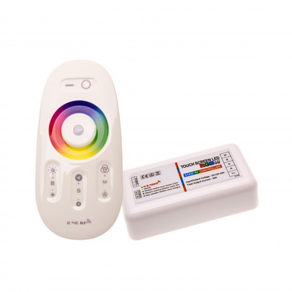 CONTROLADOR RGB+W 12V-24V 18A CON MANDO A DISTANCIA RF 1 CONTROLADOR RGB+W 12V-24V 18A CON MANDO A DISTANCIA RF 1