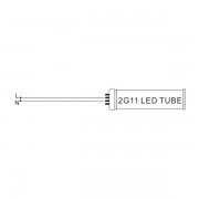 LED PLL/2G11 10W (FUNCIONA SIN BALASTRO) 6000K