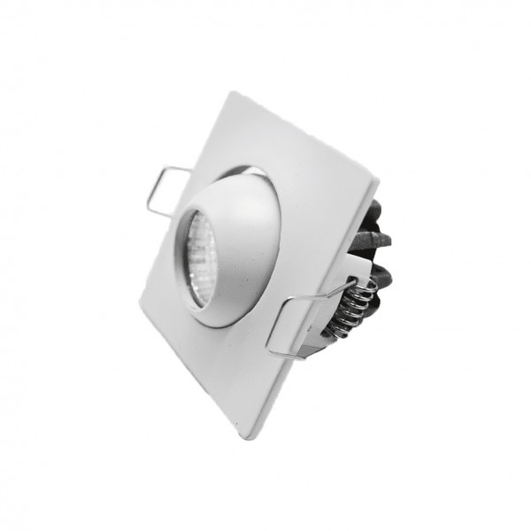 MINI DOWNLIGHT COB CUADRADO PARA EMPOTRAR BLANCO ORIENTABLE 4000K 1