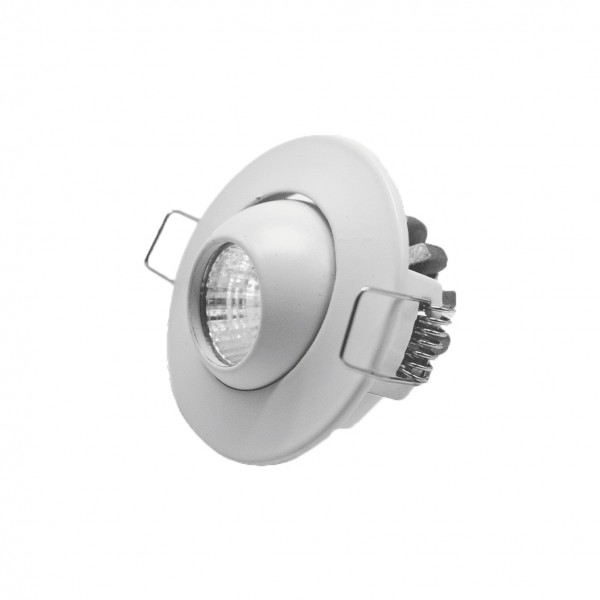MINI DOWNLIGHT COB REDONDO PARA EMPOTRAR BLANCO ORIENTABLE 6000K 1 MINI DOWNLIGHT COB REDONDO PARA EMPOTRAR BLANCO ORIENTABLE 6000K 1
