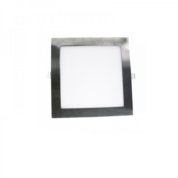 DOWNLIGHT LED SLIM CUADRADO PARA EMPOTRAR 12W NÍQUEL SATINADO 4000K 1