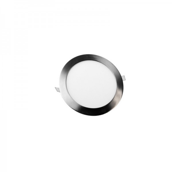 DOWNLIGHT LED SLIM REDONDO PARA EMPOTRAR 6W NÍQUEL SATINADO 6000K 1