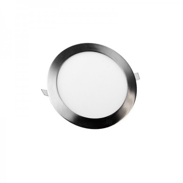 DOWNLIGHT LED SLIM REDONDO PARA EMPOTRAR 9W NÍQUEL SATINADO 6000K 1