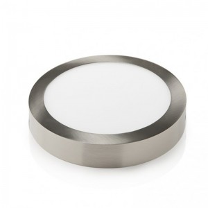 DOWNLIGHT LED REDONDO SUPERFICIE 18W NÍQUEL SATINADO 4000K