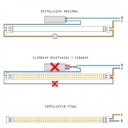 TUBO LED T8 60cm PVC MONOPOLAR 6000K
